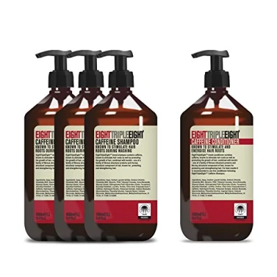 Image of Eight Triple Caffeine 3x Shampoo &amp; 1x Conditioner 1L