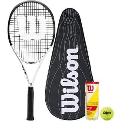 Image of Wilson Federer Tour XP Tennis Racket, Performance Cover &amp; 3 Championship Balls (L2 (4 1/4&quot;))