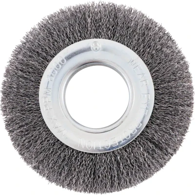 Image of York Industrial Rotary Wire Brush Crimped 30 SWG 150 X 11 51MM