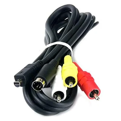 Image of TV Lead for Sony DCR SR58E HDD Handycam Camcorder AV/AUDIO VIDEO Connecting Cable Length: 1.5m
