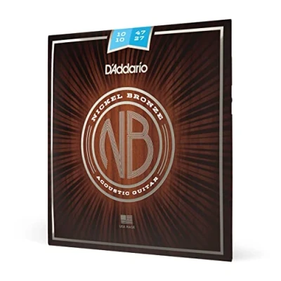 Image of D&#039;Addario Guitar Strings Acoustic Nickel Bronze For 12 String Increased Corrosion Resistance Full Tonal Spectrum NB1047 Light (12 String), 10 47