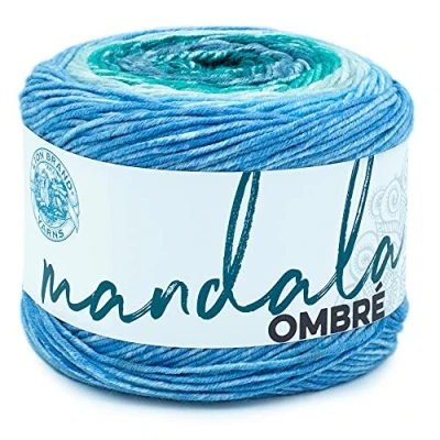 Image of Lion Brand Yarn Company Mandala Ombre Yarn, Mantra, One Skein