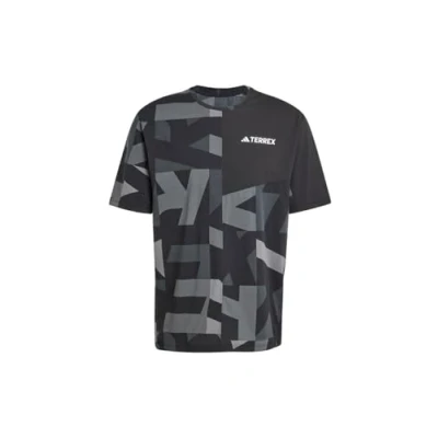 Image of adidas Men&#039;s Terrex Multi Climacool Printed T Shirt, Black/Carbon, S