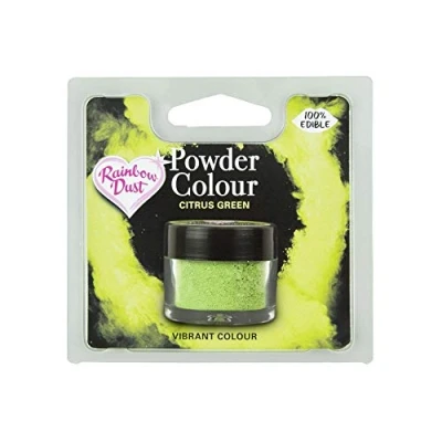 Image of Rainbow Dust Edible Matt Powder Colour 4g Citrus Green