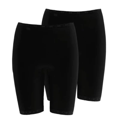 Image of Sloggi Women&#039;s Basic+ Long 2P Briefs, BLACK, 40
