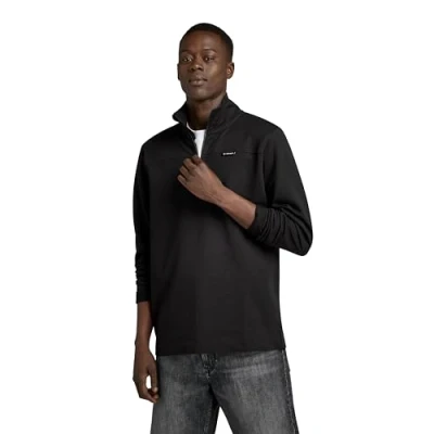 Image of G STAR RAW Men&#039;s Half Zip Tweeter, black (dk D23909 D136 6484), XXL