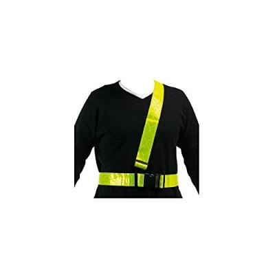 Image of Motorcycle Cyclist Running Safety Reflective Hi Vis Visibility Belt