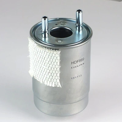 Image of 164004253R, 164004303R, 164007857R Fuel Filter DELPHI HDF669 with quick coupling RENAULT: Megane CC