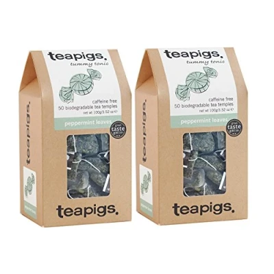 Image of Teapigs Peppermint Leaves Tea 50 Temples (Pack of 2 100 Temples)