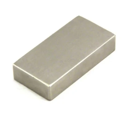 Image of N42 Neodymium Magnet for DIY, Engineering and Manufacturing Applications 50mm x 25mm 10mm thick 32.2kg Pull