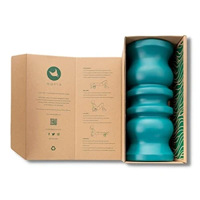 Image of Manta Foam Roller Extra Firm Massage for strong deep tissue massage. Treat Upper &amp; Lower Back Improve Spinal Health Muscle Tension Reduce Trigger Points Designed by an Osteopath