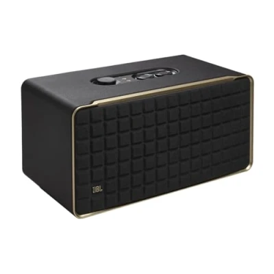 Image of JBL Authentics 500 Hi Fi Smart Home Speaker with Built in Wi and Music Streaming, Voice Assist Bluetooth Connectivity, Retro Design Black