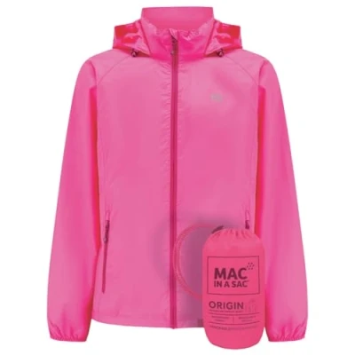 Image of Mac in a Sac Origin II Waterproof Packable Jacket for Men &amp; Women Pink XS