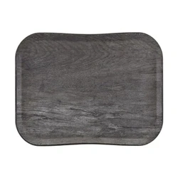 Image of Cambro Versatray Century Non Slip Grey Oak Wood Effect 360x460mm