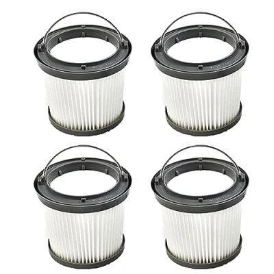 Image of Replacement Filter for Black &amp; Decker Handheld Dustbuster Pivot Vacuum Cleaner PD1820LF/G PV1210 PV1020L PV1200AV PV1420L PV1820L PVF110 PHV1210, 4 Pack