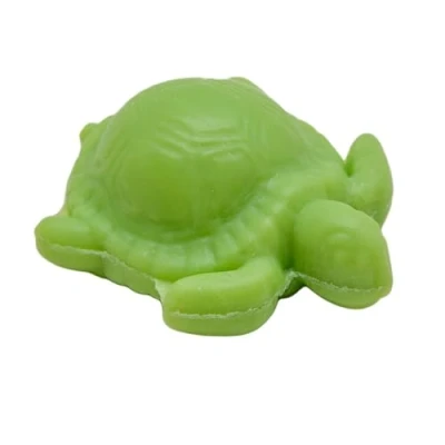 Image of La Maison du Savon de Marseille French Turtle Shaped Soap for Body Wash or Decoration Apple Fragrance 20g Novelty Bar