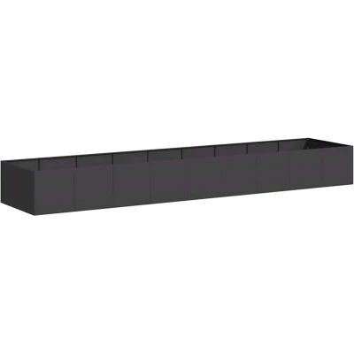 Image of vidaXL Planter Black 360x80x40 cm Steel