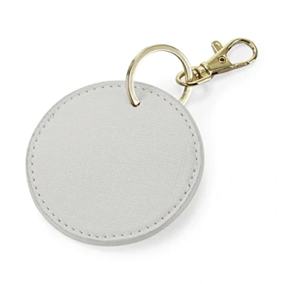 Image of BagBase BG745 Boutique Circular Key Clip Soft Grey