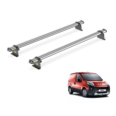 Image of Van Guard Trade Roof Rack for Peugeot Bipper (2008+) 2 Steel Bars UltiBar SB270