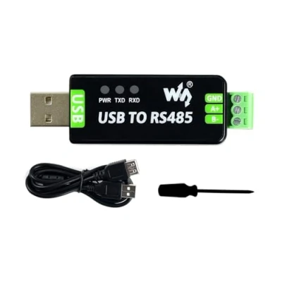 Image of Waveshare Industrial USB to RS485 Converter with Original FT232RL and SP485EEN Embedded Protection Circuits for Control Equipments and/or Applications High Communication Requirement