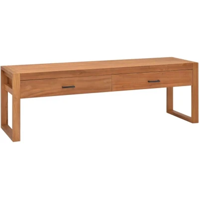 Image of vidaXL TV Cabinet 140x40x45 cm Teak Wood