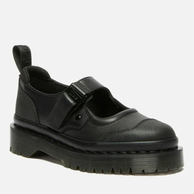 Image of Dr. Martens Indica II BEX TECH MARY JANE Slipons, Women&#039;s, Size: 7, Black Leather and textile