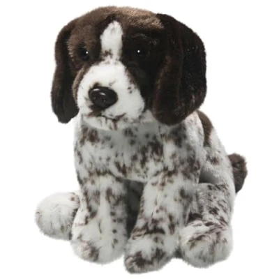 Image of Carl Dick English Pointer Hunting Dog sitting 8.5 inches, 24cm, Plush Toy, Soft Toy 2674
