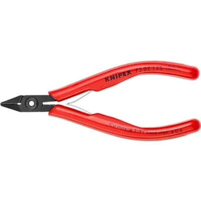 Image of Knipex Electronics Diagonal Cutter burnished, with plastic grips 125 mm 75 02