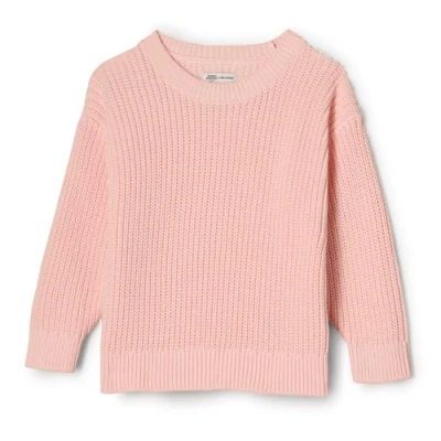 Image of Amazon Essentials x Sofia Grainge Unisex Babies&#039; Pullover Sweater, Light Pink, 18 Months