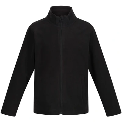 Image of Regatta Kids Professional Brigade II Quick Drying Full Zip Fleece, Lightweight Warm Layer with Good Wicking &amp; Two Pockets Perfect for Walking, Hiking Camping Black