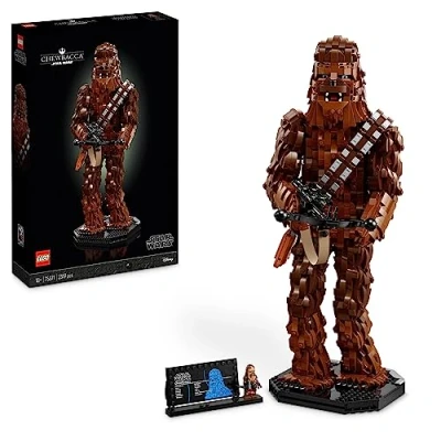 Image of LEGO Star Wars Chewbacca Set, Collectible Wookiee Figure with Bowcaster and Minifigure, Return of the Jedi 40th Anniversary Model Kit for Adults, Father&#039;s Day Treat, Gift Men &amp; Women 75371