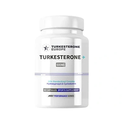 Image of Turkesterone+™ 20% with Hydroxypropyl Beta Cyclodextrin 60 Capsules (600mg)