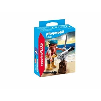 Image of Playmobil 5378 Special Plus Pirate with Cannon, Fun Imaginative Role Play, PlaySets Suitable for Children Ages 4+