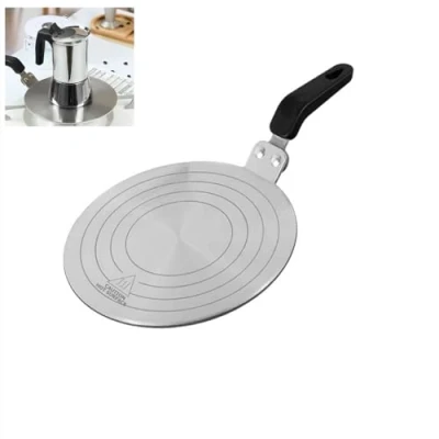 Image of Gocoffun Heat Diffuser Plate,20cm Stainless Steel Gas Stove Plate, Cooktop Cooking Induction Adapter for Moka Pot, Coffee Cookware (7.9 inch)