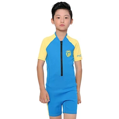 Image of Cressi Little Shark Children&#039;s Shorty Wetsuit Premium Neoprene 2mm