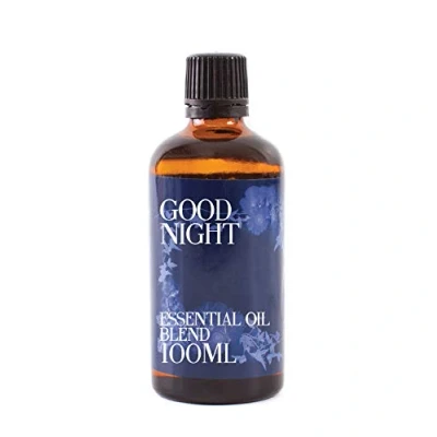 Image of Mystix London Good Night Pure &amp; Natural Essential Oil Blend 100ml for Diffusers, Aromatherapy Massage Blends Perfect as a Gift Vegan, GMO Free