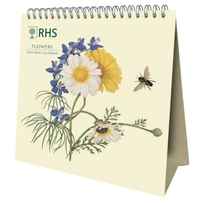 Image of 2026 CALENDAR RHS MONTH TO VIEW DESK EASEL OFFICIAL PRODUCT