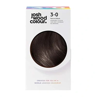 Image of Josh Wood Permanent Colour 3.0 (Black) Celebrity approved ammonia free hair dye Leaves super shiny and hydrated with 100% grey coverage Natural Vegan