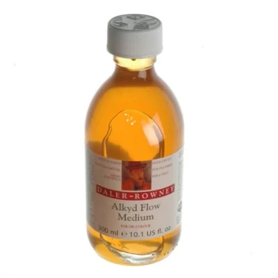 Image of Daler Rowney Georgian Oil Medium, Glass Jar, 10.14oz 300 ml, Alkyd Flow
