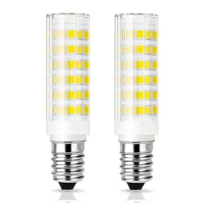 Image of YUNRRD E14 LED Light Bulb,Cooker Hood Bulbs Cool White 6000K,5W (50W Halogen Equivalent),550LM,SES Small Edison Screw Bulb for Fridge/Cooker Hood/Extractor Fan,AC220 240V,Non Dimmable,2 Packs