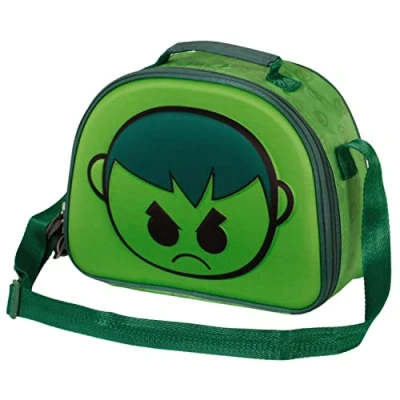 Image of Marvel Hulk Bobblehead 3D Lunch Bag, Green, 25.5 x 20 cm