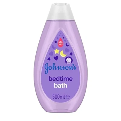 Image of Johnson&#039;s Baby Bedtime Bath (1 x 500 ml), Gentle &amp; Soothing to Help Babies Sleep Better, Hypoallergenic Newborn Care, Relaxing with Natural Calm Aromas and No More Tears Formula