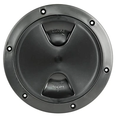 Image of Osculati Inspection Cover with Thread and Seal 125mm Black
