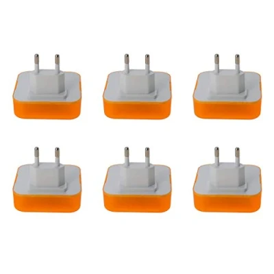 Image of Othmro Plug in Night Light, Bathroom Shaver LED Bed Lights with Auto Dusk to Dawn Sensor for Bedroom Kitchen Hallway Yellow 6Pcs