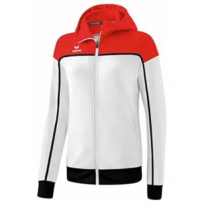 Image of Erima Women&#039;s Change Training Jacket with Hood, White/Red/Black, 44