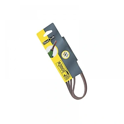 Image of Flexovit FLV26438 Cloth Backed Power File Sanding Belts 13mm x 454mm Crs (4pk) , Grey