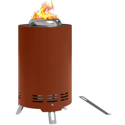 Image of Outsunny Stainless Steel Smokeless Wood Burning Firepit Garden Fire Pit 842 388V00RD