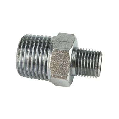 Image of 1/8 BSP Male to 1/4 inch Step Up/Down Thread Union Air Fitting FT084