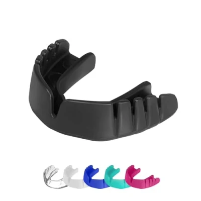 Image of OPRO Snap Fit Instant Level UFC Adult and Youth Sports Mouthguard, Kids Gum Shield for UFC, MMA, Boxing, BJJ Other Combat (UFC White, Youth)