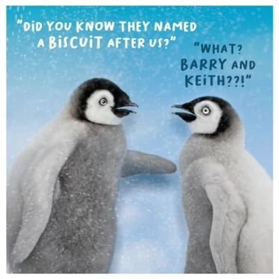Image of Virtual Safari, Funny Birthday Card, Did You Know They Names a Biscuit After Us? Happy Card for Him, Generic